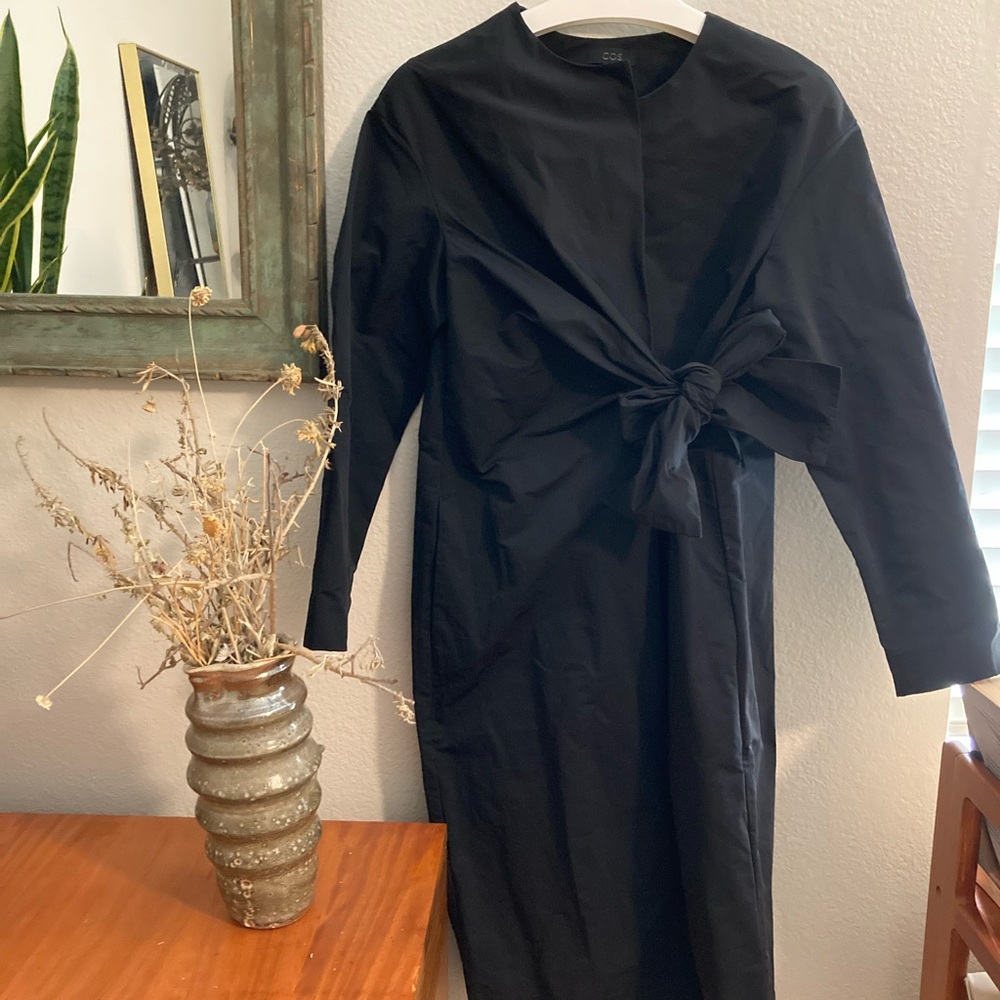 COS jacket with bow detail